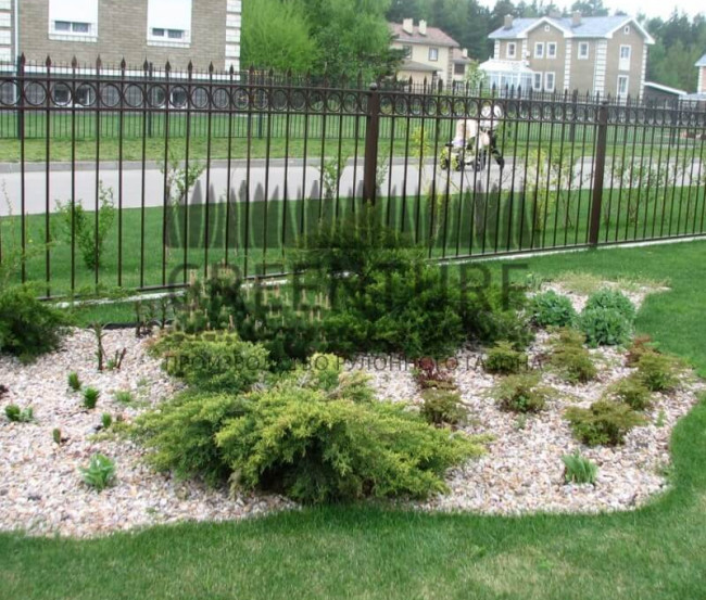 Цветники для участка, рокарии, декоративная отсыпка - фото - 8